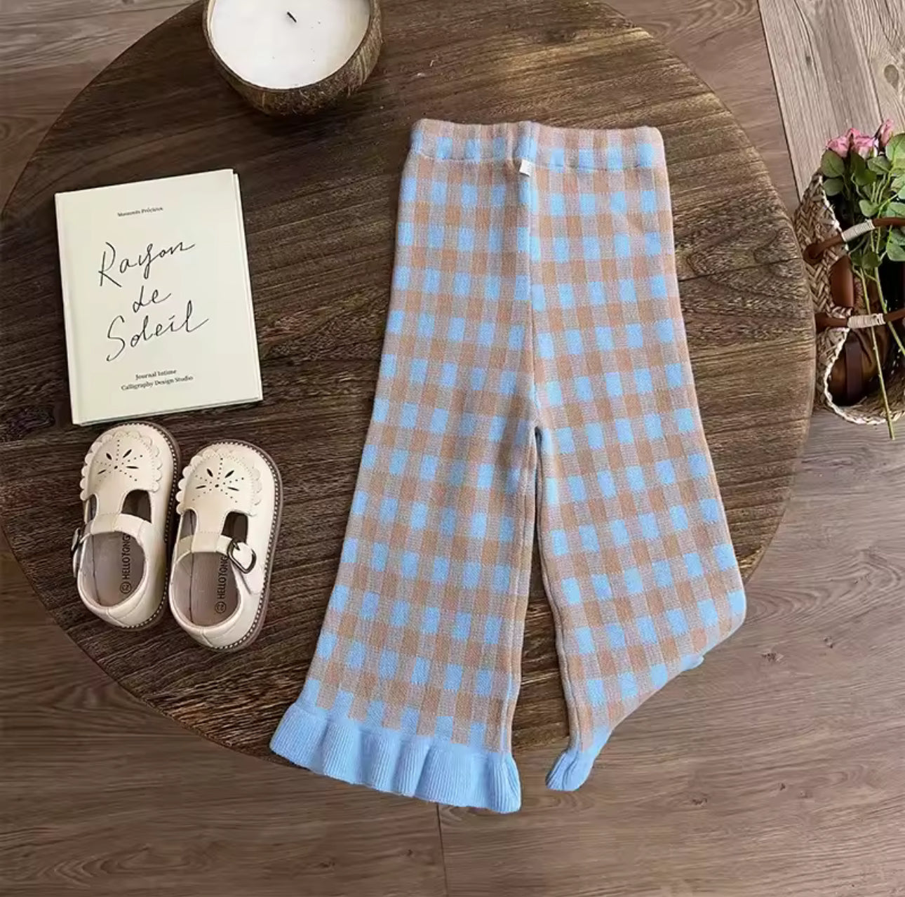 Conjunto niña cuadros