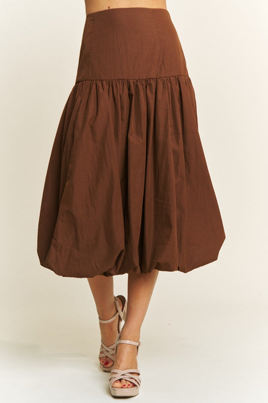 Falda bombacha café