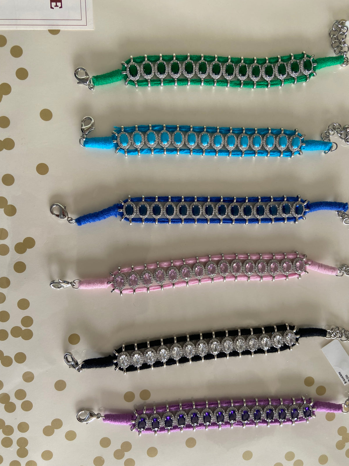 BRAZALETE PIEDRA COLORES