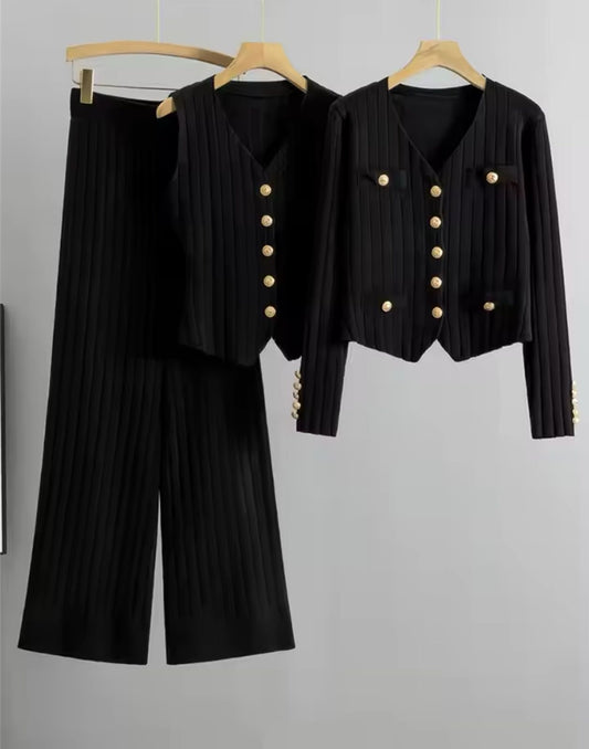 Set chaleco negro