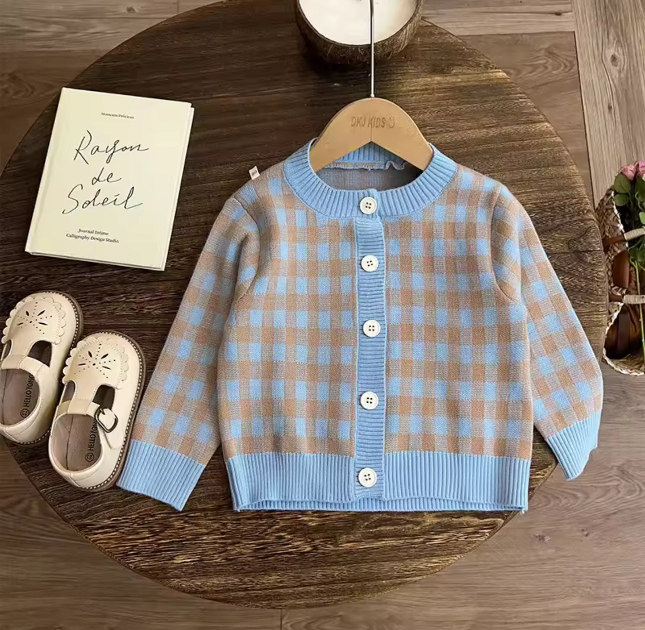 Conjunto niña cuadros