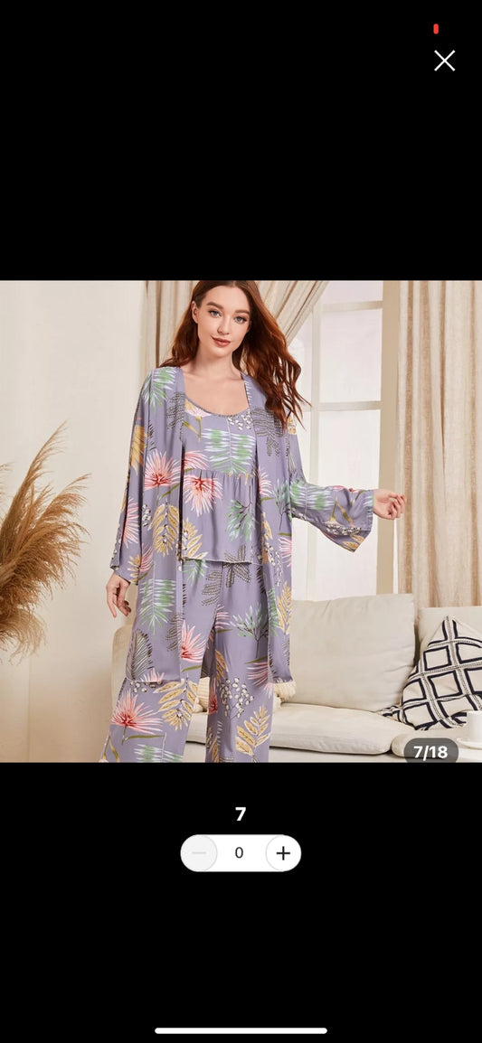 Pijama tres piezas