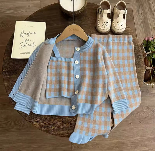 Conjunto niña cuadros