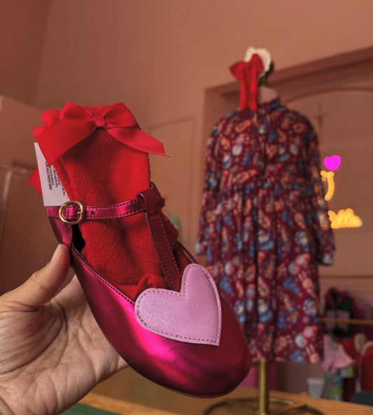 Zapato corazón niña