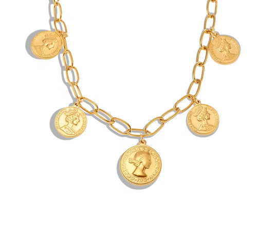 Collar 5 monedas