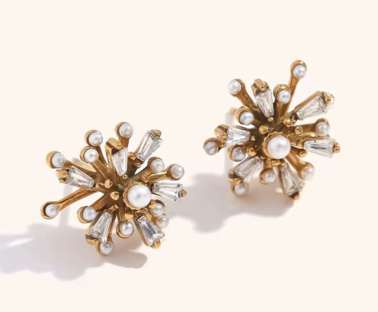 Aretes copo de nieve