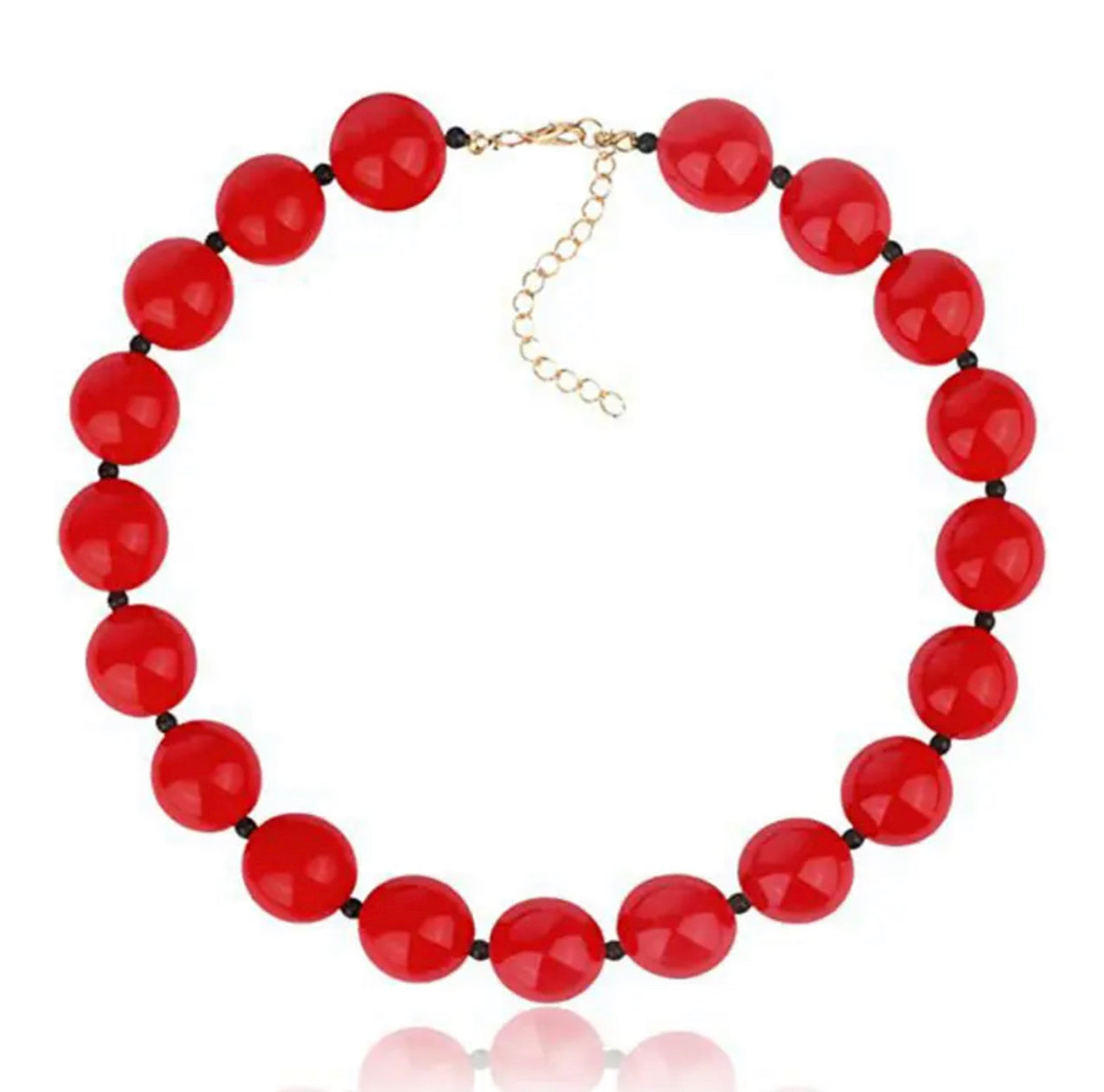 Collar bolas colores