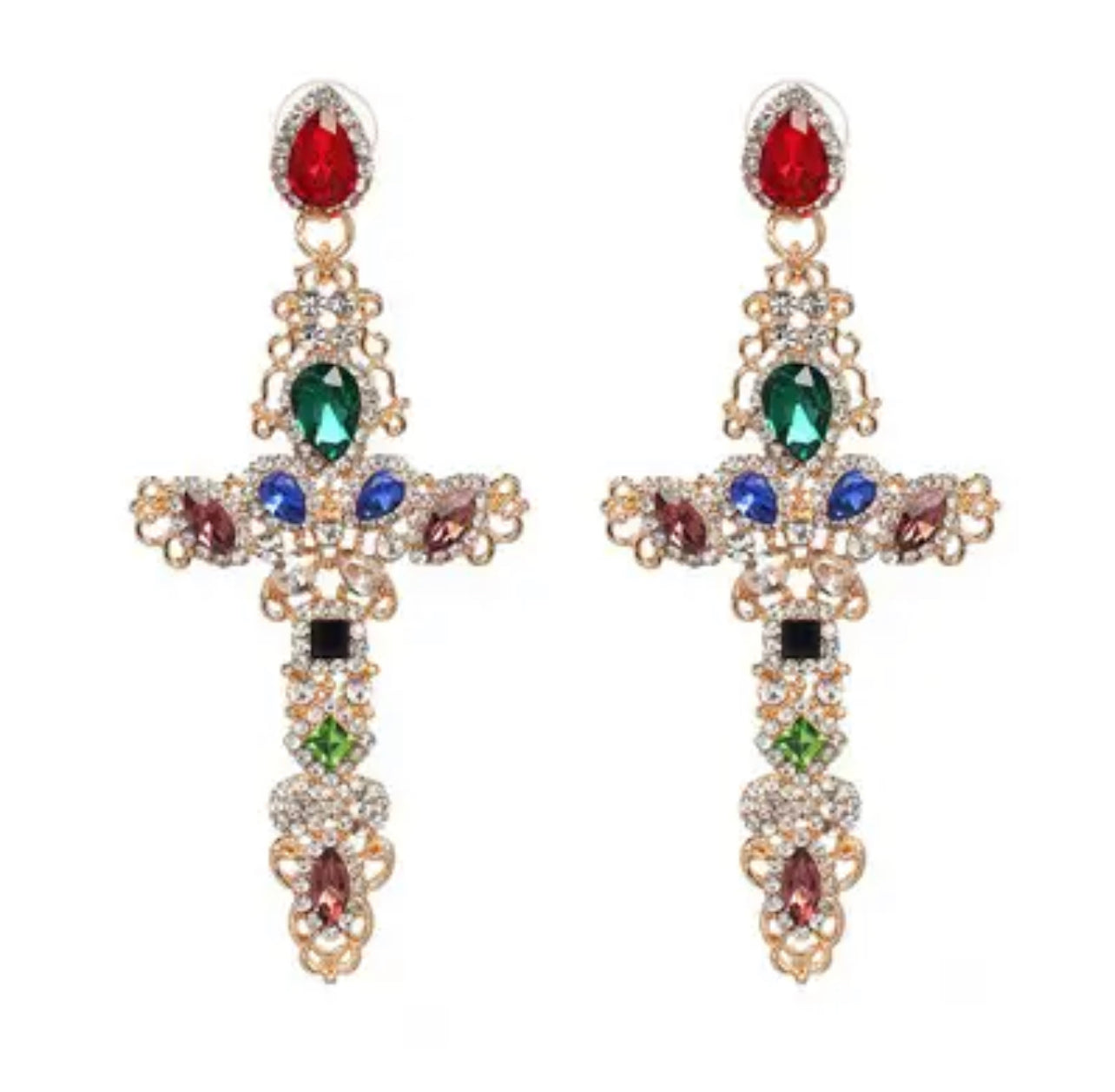 Aretes cruz
