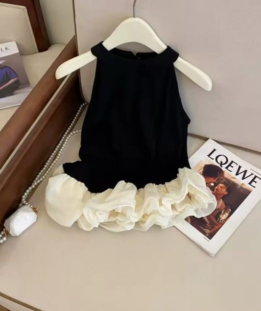 Blusa negro con blanco