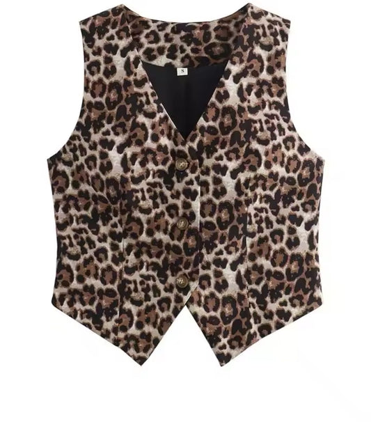 Chaleco animal print