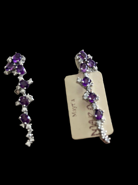 Colletion Aretes Ametista largos