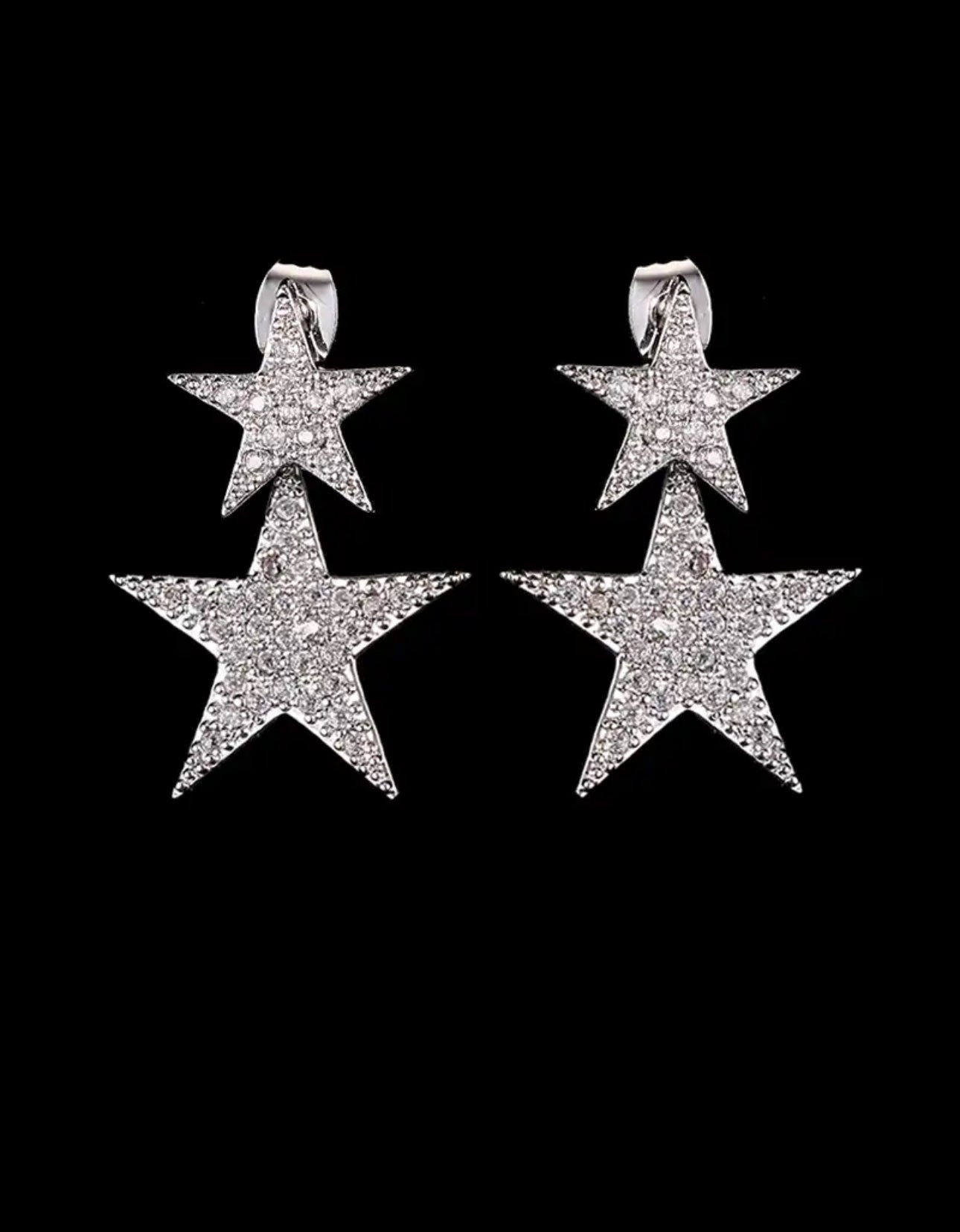 Aretes doble estrella