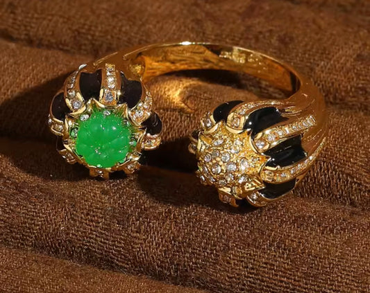 Anillo piedra verde