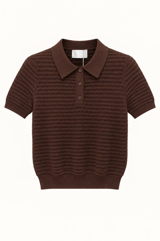 PLAYERA POLO TEJIDA