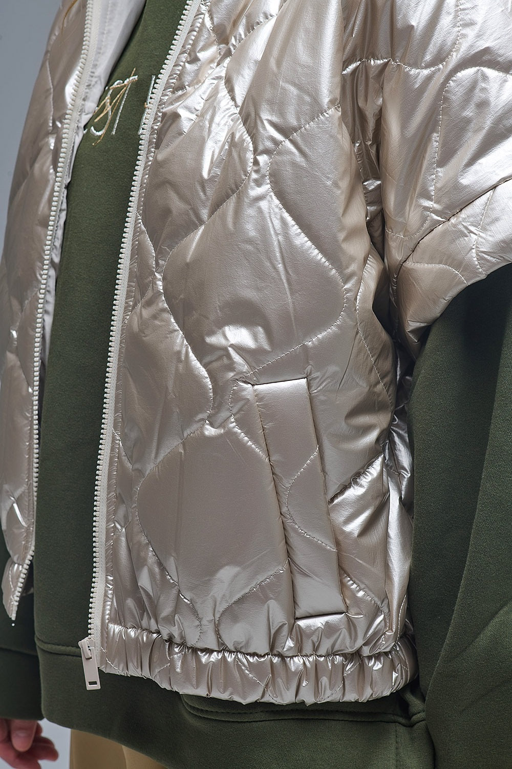 PUFFER VEST METALIZADO