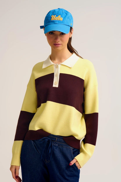 POLO AMARILLO RAYAS