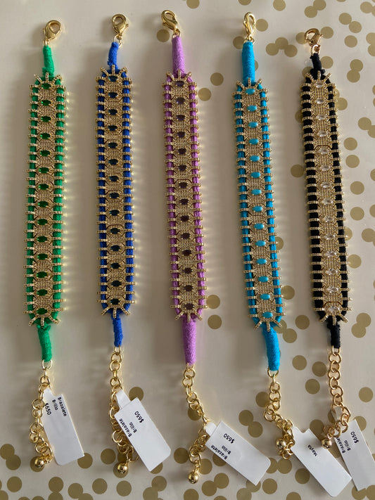 BRAZALETE MANTRA DORADO