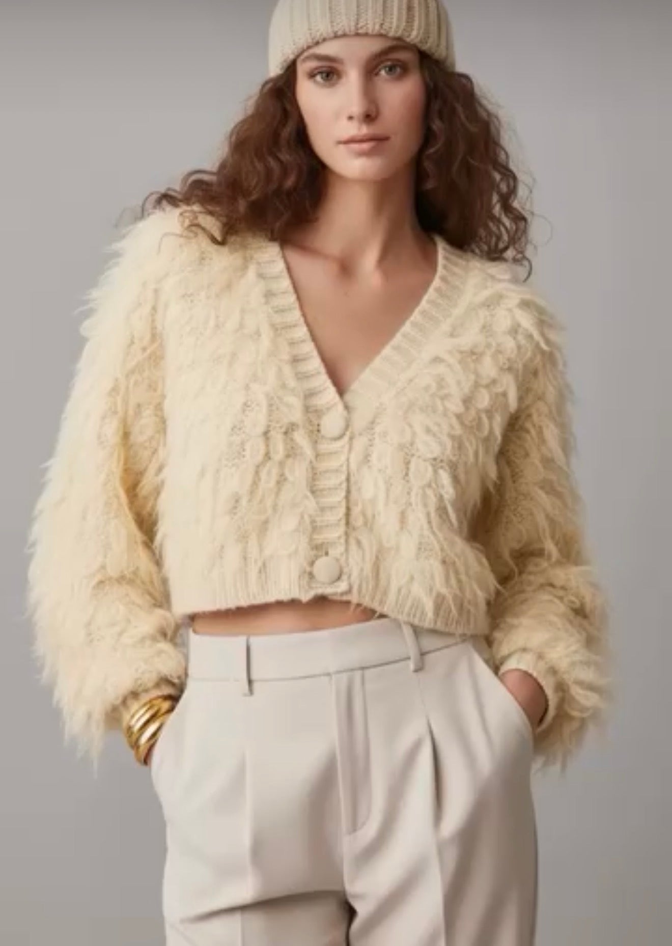 CARDIGAN FELPUDO