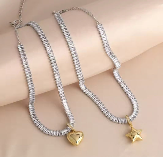 Collar brillos estrella