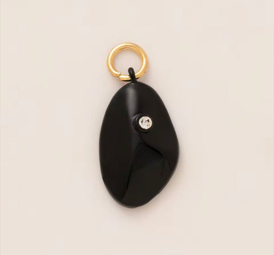 DIJE PIEDRA NEGRO