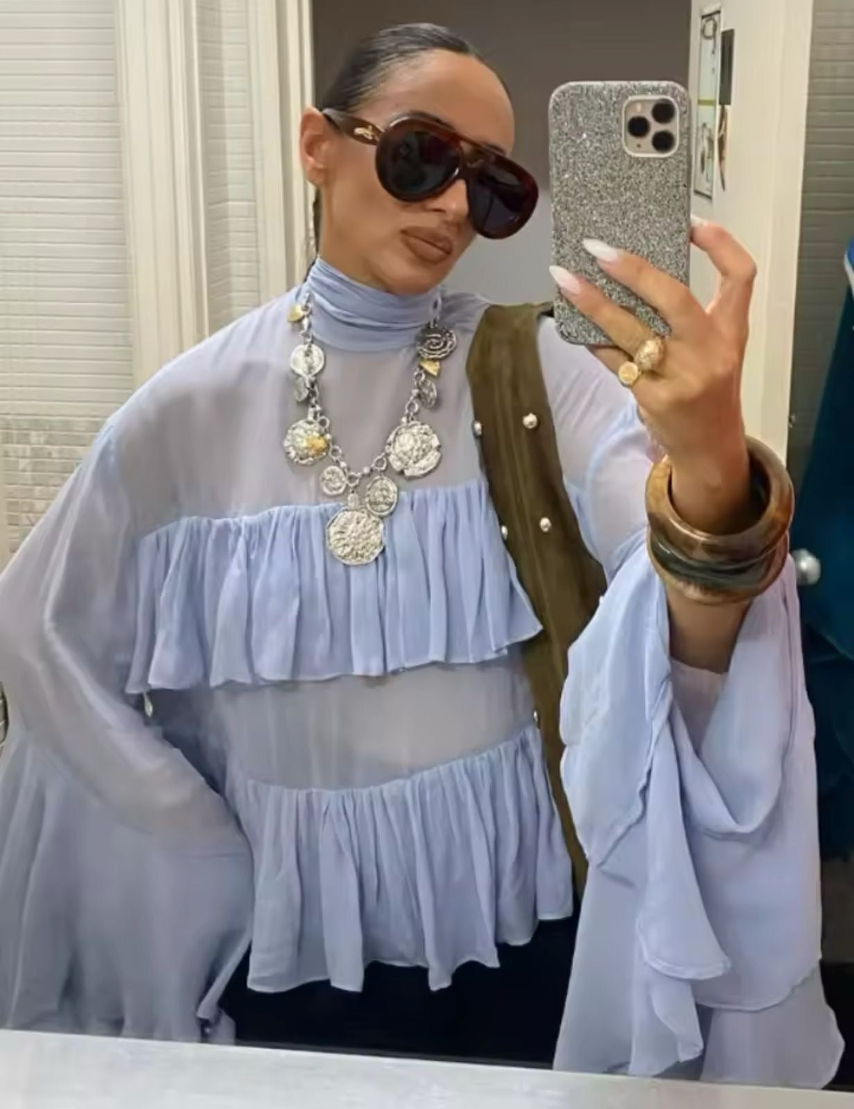 Blusa transparente