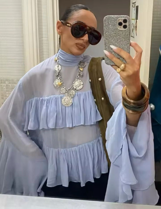 Blusa transparente