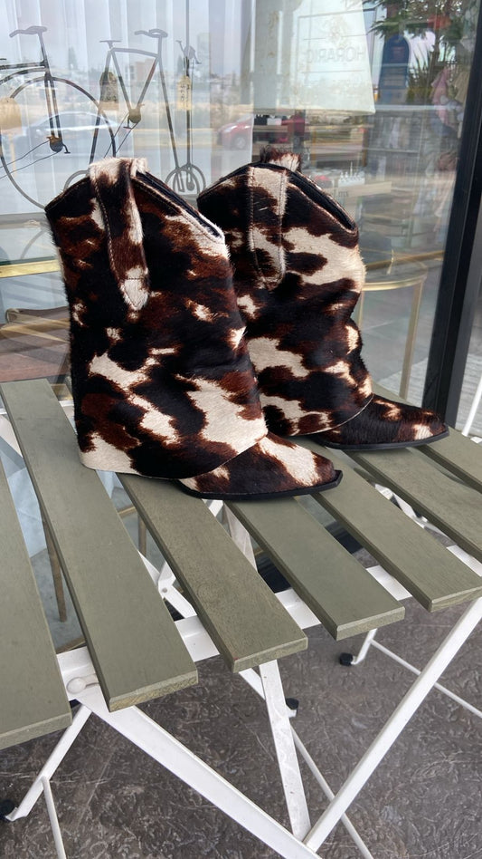 Botas cow print