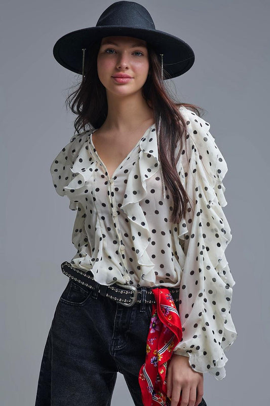 BLUSA GAZA POLKA DOTS