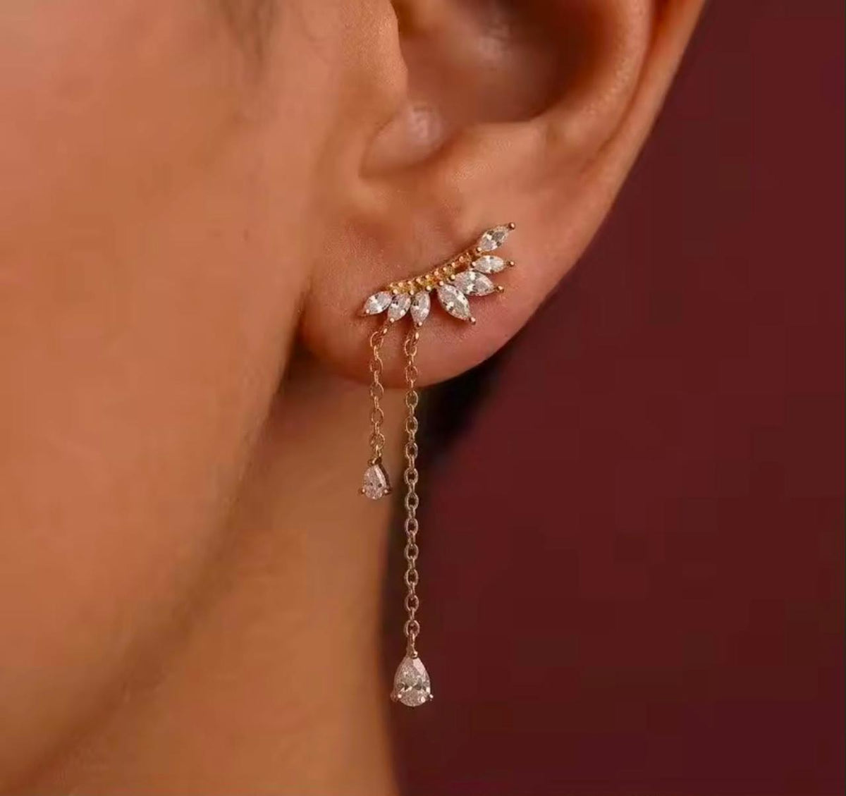 ARETES ALAS BRILLOS