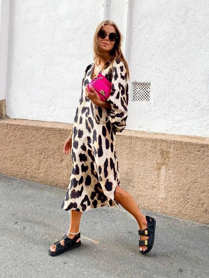 Vestido animal print