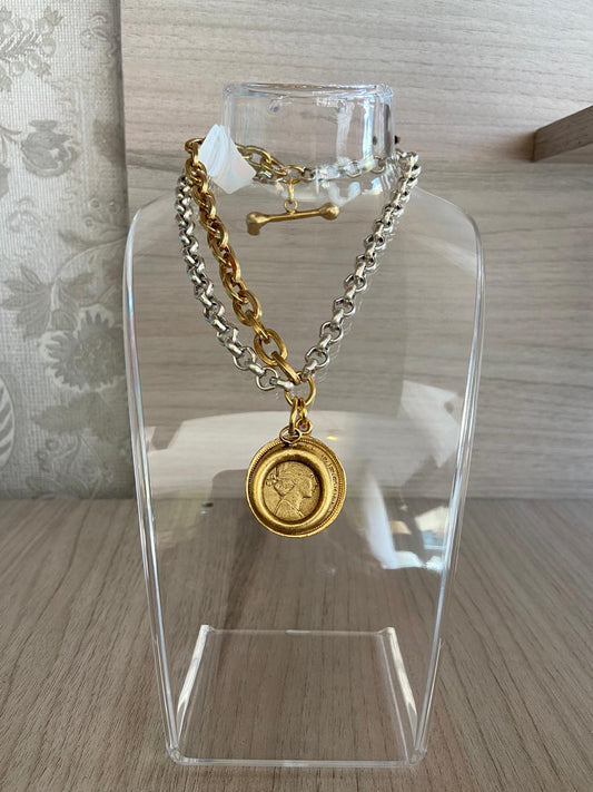 Collar moneda 12