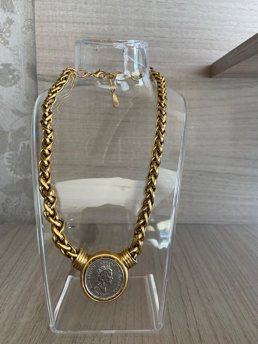 Collar moneda 10