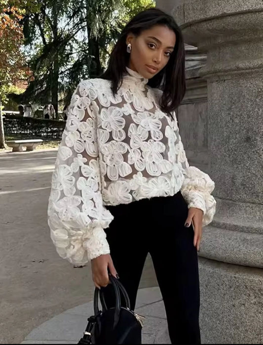Blusa flores