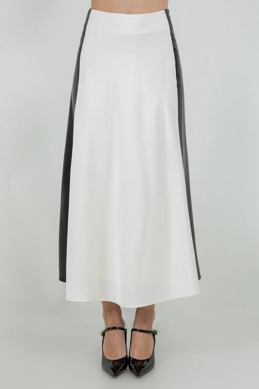Falda Larga Beige