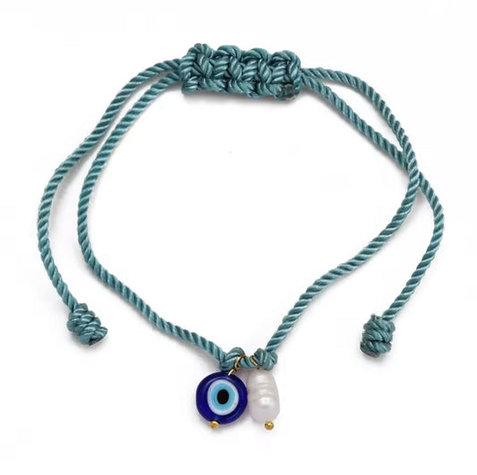 Pulsera hilo azul