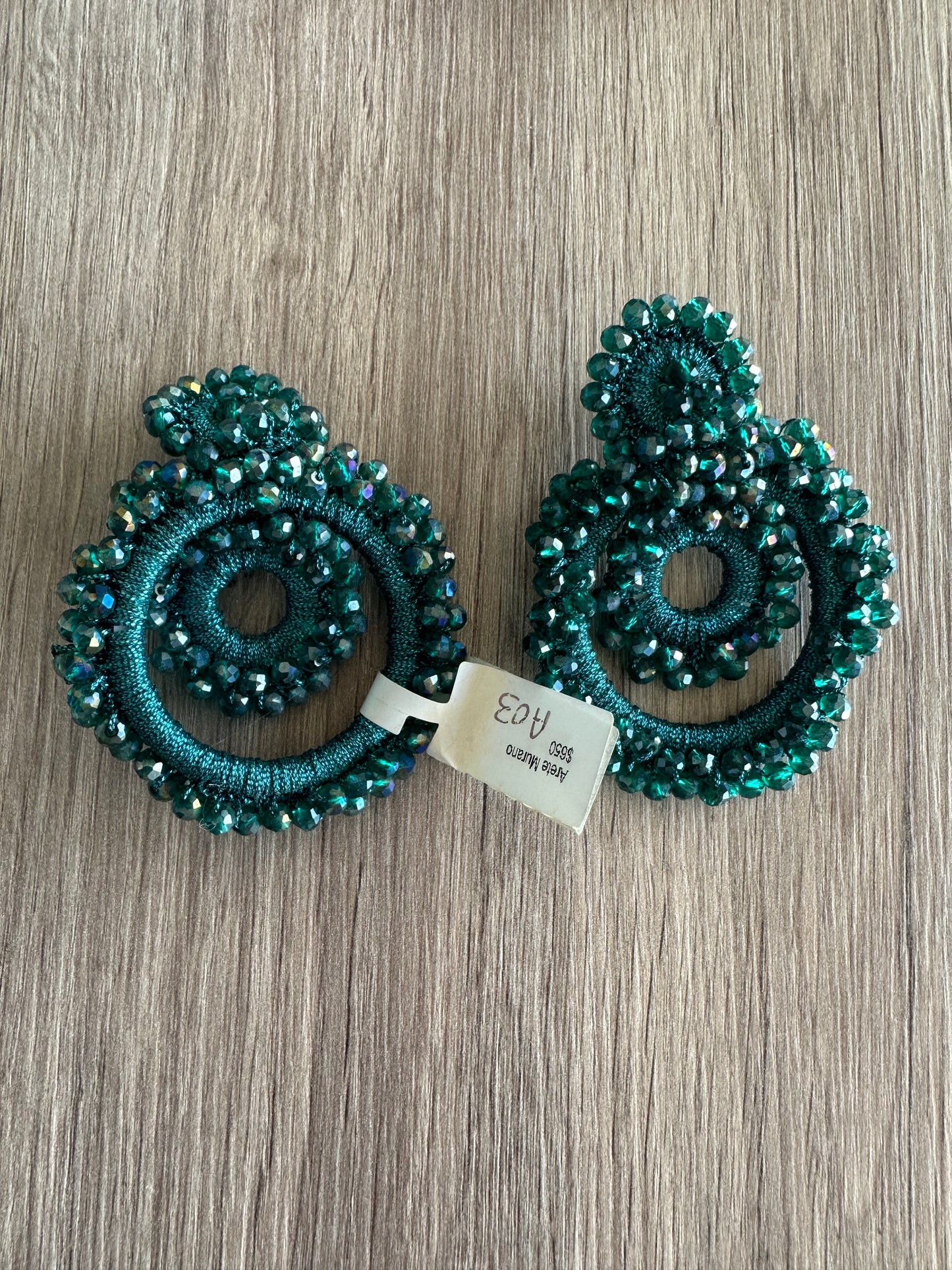 Aretes joyería de autor murano