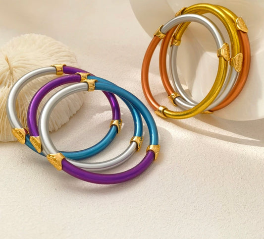 Pulseras bicolor