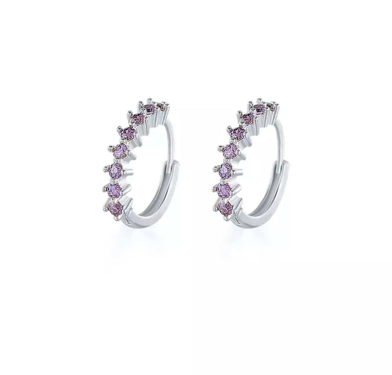 Piercing hoop morada